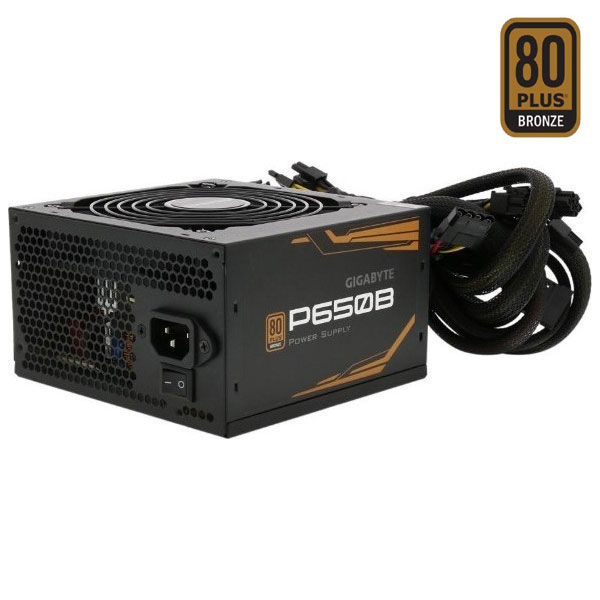 Gigabyte P650B 80Plus 650W Bronze Certified Non Modular Power Supply