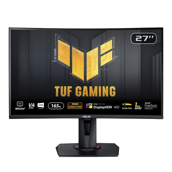 Asus TUF VG27WQ WQHD Curved Gaming Monitor (27inch 1ms 165Hz 1440P HDR400 FreeSync)