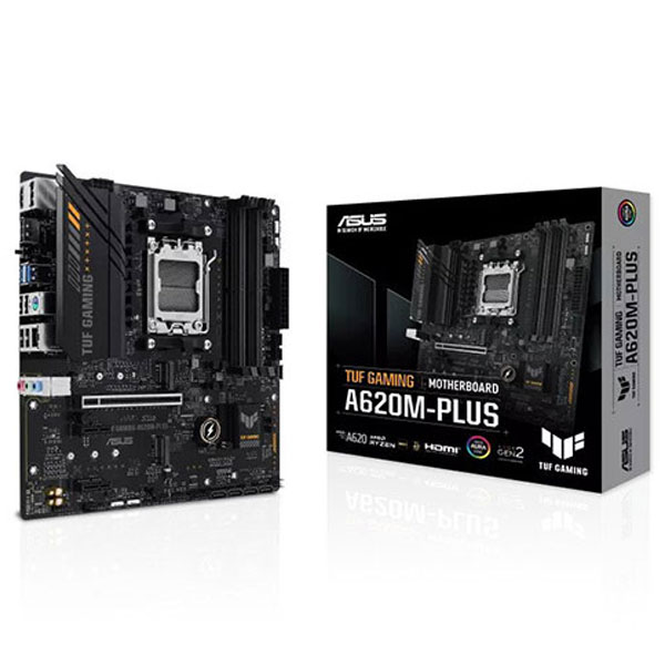 Asus TUF Gaming A620M-PLUS DDR5 For AMD AM5 MicroATX Motherboard