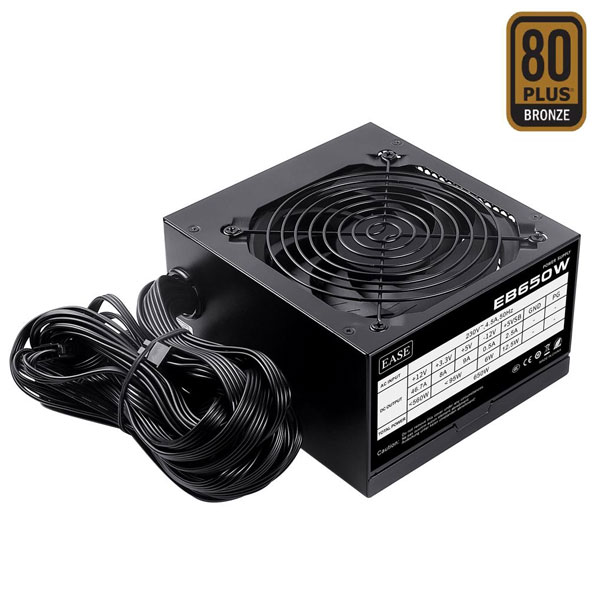 Ease EB650W 80Plus 650W Bronze Certified Non Modular Power Supply