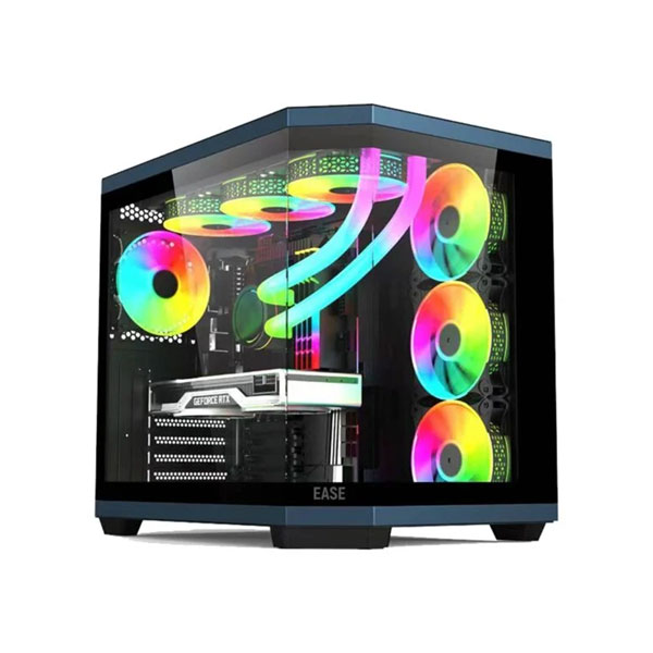 Ease EC124B Pro ARGB Tempered Glass ATX Mid-Tower PC Case