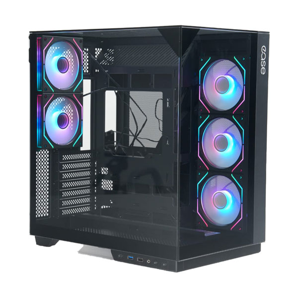Ease EC125B ARGB Tempered Glass ATX Mid-Tower Premium PC Case