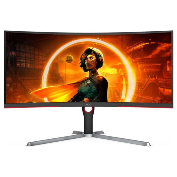AOC CU34G3S WQHD Curved Gaming Monitor - 34inch 1ms 165hz 2K 1440P HDR10 Freesync Premium