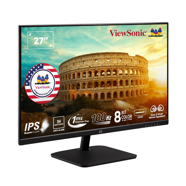 ViewSonic VA2732-MH FHD Gaming Monitor - 27inch IPS 1ms 100hz 1080P SuperClear Flicker Free