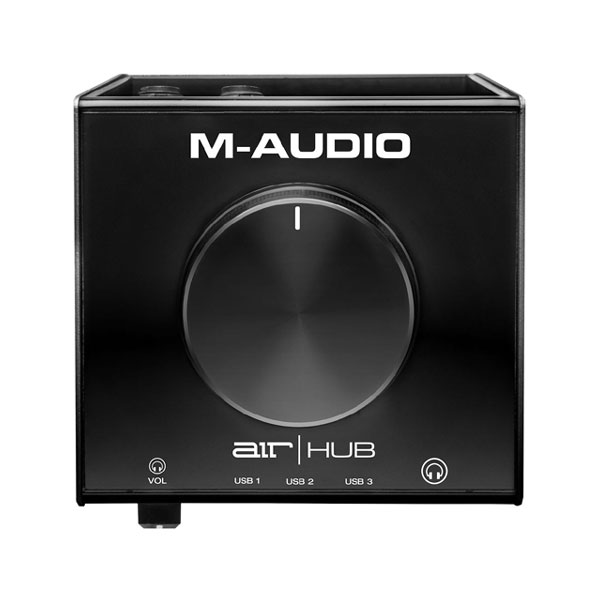M-Audio AIR HUB Desktop USB Audio Interface with 3 Port USB Hub and Recording Software