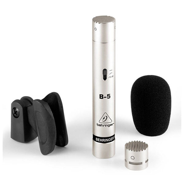 Behringer B-5 Gold-Sputtered Single Diaphragm Condenser Microphone With 2 Interchangeable Capsules