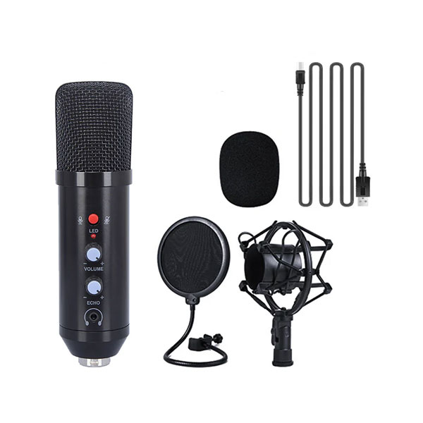 Alogy AM-888 Professional USB Condenser Microphone - Perfect for Recording, Streaming, and Podcasting