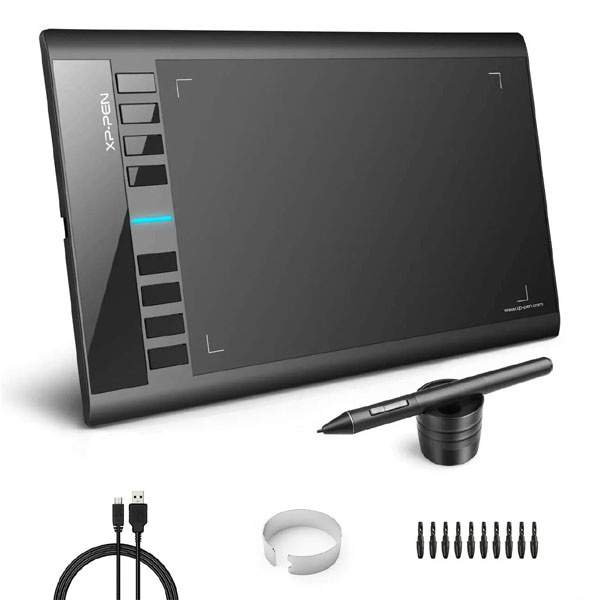 XP-Pen Star03 V2 10×6 inch Graphics Drawing Tablet With P05 Passive Pen